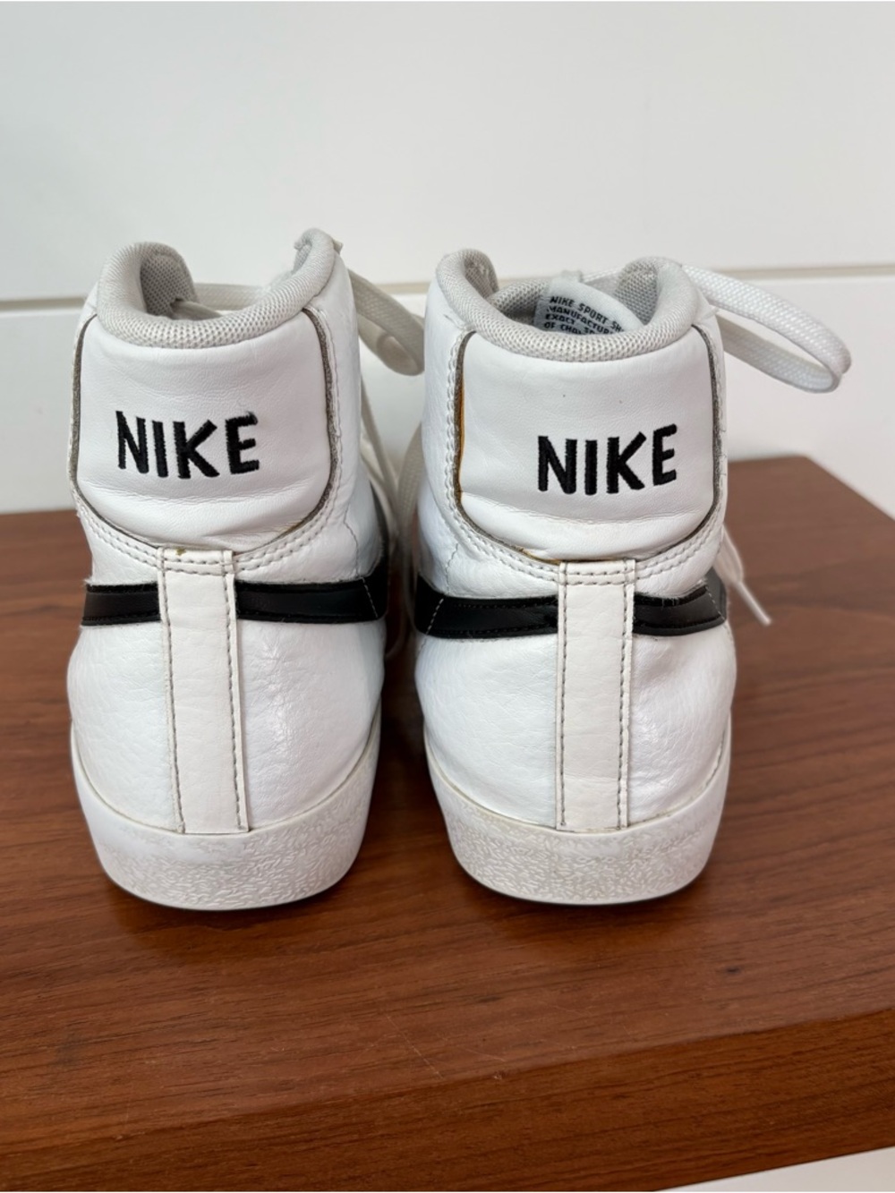 Nike Blazer Mid 77 Vintage White Black Sneakers Shoes Unisex Youth 6.5Y Classic - Picture 5 of 10